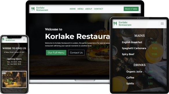 ReactJS restaurant project
